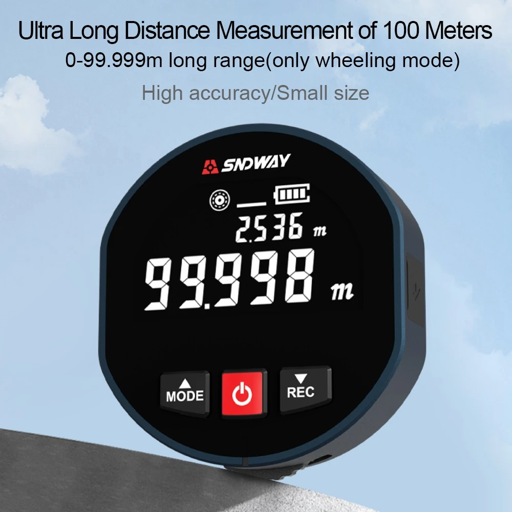 Roller laser rangefinder -