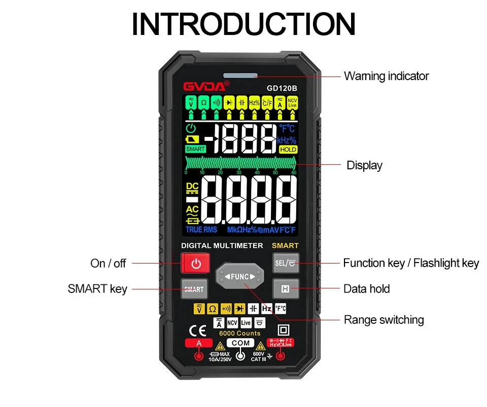 Digital multimeter professional tester Digital multimeter professional tester