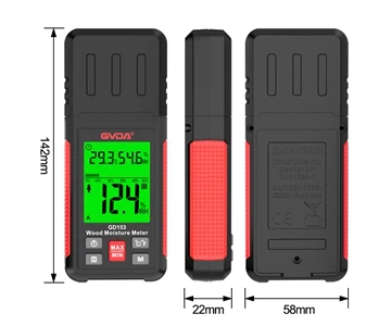 Этот универсальный измеритель влажности древесины GVDA позволяет измерять уро...